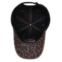 1 pieza Gorra de béisbol con bordado de letra Topsharp, ala con estampado de leopardo y ala curva, gorra de papá de estilo urbano - A - Ver 7
