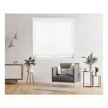 KIWI | Roller Blind In Translucent Shiny Fabric, Sizes From 80 To 200 Cm Wide And From 175 To 270 Cm High, Easy Installation, Available In 3 Colors - 白色 - 查看 5