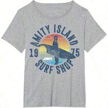 Jaws Amity Island Surf Shop 1975 Retro-Shirt - Black - View 6