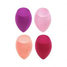 4 buah Spons Mini Miracle Skin Real Techniques, Spons Makeup Kecil, Cocok untuk Alas Bedak dan Concealer, Ukuran Mini untuk Mata dan Detail, Portabel untuk Perjalanan, Makeup Alami, Bebas Lateks - Berwarna merah muda - View 11