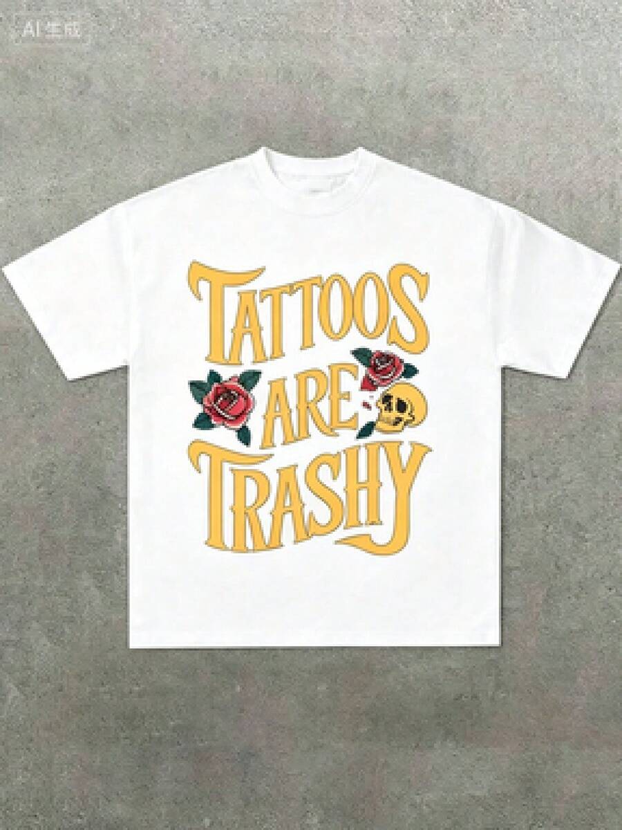 Camiseta Unisex Elegante con Estampado Tropical Ideal para Vacaciones y Fiestas de Halloween y Día de la Independencia de México - Blanco - Ver 1