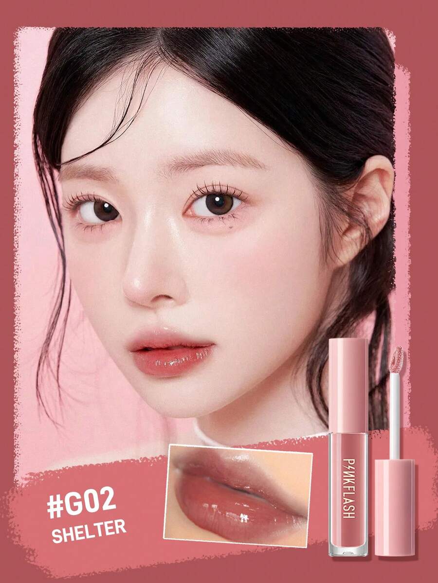PINKFLASH 唇釉，持久不褪色，防水保濕，超亮澤不黏膩質地。完美適合 Gen Z 與 Y2K 愛好者，適用於派對與約會，是生日與母親節的理想禮物。