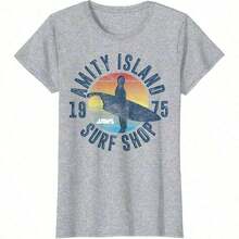 Jaws Amity Island Surf Shop 1975 Retro-Shirt - Black - View 4