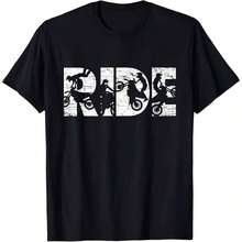 Camiseta de regalo para motociclista de motocross, enduro y dirt bike. - Negro - Ver 1