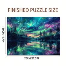 1000 Piece Puzzle, Size 50*70 Cm/19.7*27.6 Inches - Mosaic Art Craft Wall Decor, DIY Painting For Art Lovers, Frameless Paper Material, Ideal For Home Living Room Office Decoration, Great Gift For Halloween, Christmas, New Year, Easter - Multicolor - View 3