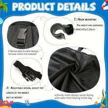1pc Swimming Pool Hanging Storage Bag, Outdoor Pool Fence Hanging Bag, Large Capacity Swim Ring Storage Bag, Inflatable Toy Storage Bag, Outdoor Inflatable Pool Essential, Beach Holiday Family Gathering Essential, Inflatable Pool Floating Items Portable Storage, Swimming Pool Toys & Swim Rings Storage - Multicolor - View 6