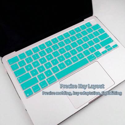 غطاء لوحة المفاتيح السيليكون الإنجليزية متوافق مع MacBook Neo 13 بوصة (A18) Pro إصدار 2026 الموديل A3404 512 جيجابايت مع Touch ID - تصميم أحادي اللون بسيط ، مقاوم للغبار ، مقاوم للبقع ، حماية يومية