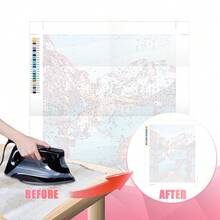 HuaCan 1張DIY壓克力畫布油畫無框 24色客製化肖像禮物，適合送給他/她，適用於週年紀念、母親節、生日、父親節、畢業、喬遷、客廳、臥室、辦公室、節日、婚禮、美學家居裝飾 - 彩色 - 查看 7