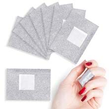 MAYEEN Nail Foil 100PCS Gel Nail Polish Remover Foil Nails Wraps With Larger &Amp; Thicker Cotton Pad Nail Polish Remover Soak Off Foils For Nails Professional Nail Wraps For Gel &Amp; Acrylic Removal - 顏色A - 查看 1