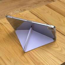 1 chiếc [Không kèm giá đỡ Apple Pencil] Ốp siêu mỏng tương thích với iPad (A16) thế hệ thứ 11 11 inch 2025, ốp thế hệ thứ 10 10.9 inch 2022 - Vỏ bảo vệ đa góc bao gồm giá đỡ dọc, giá đỡ mỏng, vỏ cứng PC, chức năng tự động bật/tắt màn hình. - Màu tím hoa cà - Xem 7