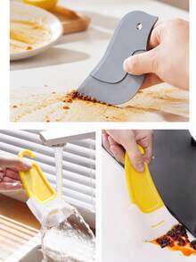 1pc Penguin Shaped Flexible Scraper, Household Kitchen Oil Stain Removal Baking Tool - Multicolor - View 6