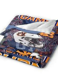 Auburn Merch Tigers Throw Blanket Warm Blankets Breathable Air Conditioner Blanket For Car Classic Outdoor Blankets For Picnic For All Season - 黑色 - 查看 7