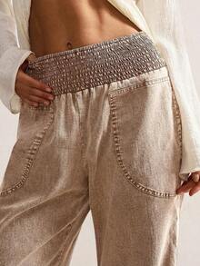 Women Leggings - Khaki - View 5