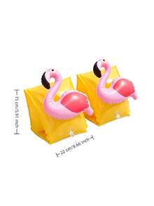 1pc Inflatable Arm Band Floats, Cartoon Designs Like Seahorse, Elephant, Cherry, Pineapple, Octopus, Toucan, Unicorn, Dolphin, Dragon, Green Dinosaur, Shark, Suitable For Swimming Pool Party In Summer - Multicolor - View 5