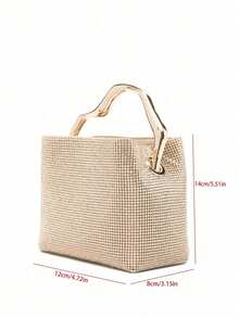 Women's Sparkling Full Rhinestone Handbag | Elegant Social Influencer Style, Suitable For Formal Occasions, Parties And Banquets - Multicolor - View 5