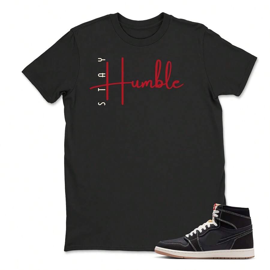 Camiseta Stay Humble a juego con las AJs 1s High OG Flight Club – Camiseta gráfica a juego con las Jordans 1s – Camiseta Flight Club 1s, ropa para adultos y niños - forma - Ver 1