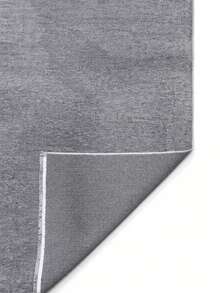 Alfombra de chenilla lavable de estilo escandinavo Modena con flecos, con respaldo antideslizante para el pasillo y la sala de estar - Plateado - Ver 8
