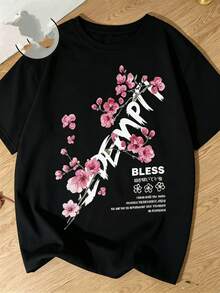 Short-Sleeved T-Shirts. Single Garment, Not A 3-Piece Set. 1 Piece/Set Of Short-Sleeved T-Shirts Suitable For Streetwear. Oversized Crew Neck Top For Daily Outings, Camping, Concerts, Hip-Hop, Rock, And Rap Events. Retro American Style, Designed With City Name Prints, Soft And Comfortable Feel, And Versatile. You Can Choose One Of 3 Styles. The Women's Short-Sleeved Crew Neck T-Shirt Is Made Of 100% Cotton And Contains 220 Grams Of Cotton, With A Soft And Comfortable Feel, Suitable For Spring, Summer, Autumn, And Winter. Widely Used For Fitness Exercises, Daily Wear, Vacations, School, Office, Meetings, And Other Suitable Settings. T-Shirts For Women And Men, Summer T-Shirts. Black, White - 黑色 - 查看 2