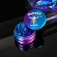 新款时尚渐变色研磨器，不对称边缘设计，酷炫吸烟研磨器，吸烟者必备，四层手动金属研磨器！节日礼物！情人节礼物！ - 查看 6