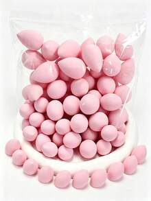 50/20/10/1pc Mini Makeup Blending Sponges, Perfect For Liquid, Cream And Powder Foundations, Multiple Colors Available, Latex-Free, Dry And Wet Use, Suitable For All Skin Types - Multicolor - View 5