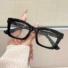 Women's Classic Small Square Frame Reading Glasses, Colorful Small Floral Print Contrast Design, Unisex Style For Reading Glasses+1.0-+4.0 - White - View 18