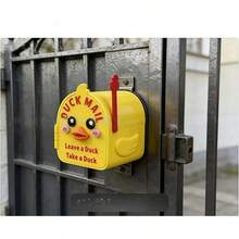 3D Printed Cruise Duck Mini Mailbox - Horizontal Wall Mount, Suitable For Office Decoration, Duck Theme Collector Gifts, Front Opening Plastic Mailbox, Can Be Used For Cabin Door Or Desktop Decoration, Nautical Style Birthday/White Elephant Gifts/Christmas Gifts - 1 (excluding Duck) - View 1