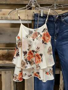 Conjunto de verano de mujer con top estampado y tejido, nueva blusa de verano - Albaricoque 4 - Ver 2