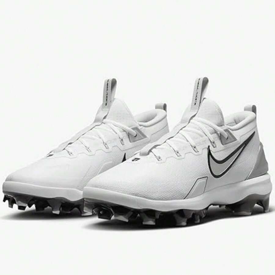 Nike Force Trout 9 Elite MCS FZ0884-102 Mens White Molded Baseball Cleats LIQ602 - White - View 1