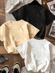 1 camiseta vintage con temática de carreras - Camiseta casual de manga corta con cuello redondo, con diseños de "carreras" y "motivación", un imprescindible de verano, con un tema de gratitud y fuerza, cómoda para el uso diario. |   Impresión de Coche Clásico |   Camiseta de cuello redondo - Albaricoque - Ver 4