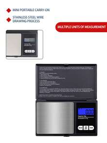 One High-Precision Pocket Jewelry Scale With An LCD Digital Display And Multiple Unit Conversions Up To 100g. Suitable For Accurately Measuring Jewelry, Precious Metals, Powders, And Other Small Items. Electronic Scale, Gold Scale, Tea Scale. Batteries Not Included. - jewelry scales - View 8