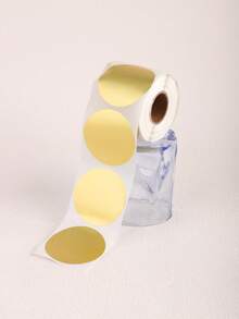 300 piezas/Rollo, Pegatinas redondas doradas de 2 pulgadas, Sellos para cajas de regalo y sobres, Pegatinas para decoración de pared, Etiquetas decorativas - 5 cm-300 piezas - Ver 12