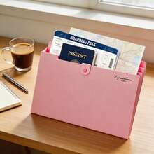 5/8 Pocket Accordion File Folder, Student Test Paper Storage Bag, A4 Document Holder, Large Capacity Letter Pattern, Random Expandable File Folder, Minimalist Multi-Layer Accordion File Folder, Suitable For Office, School File Storage, Back To School, Stationery - Multiple Styles 1 - View 5