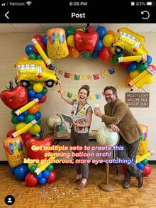 20pcs/58pcs Back To School Season School Bus/Apple Crayon Box/Apple Shaped Foil Balloon Set, Classroom Decoration Atmosphere Decor Photo Backdrop, Use Long Balloons To Create Pencil Shape, Red/Yellow/Dark Blue/Dark Green Latex Balloons, Back To School Party Event Photo Props - View 3