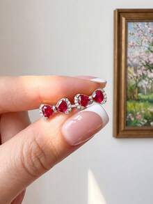 1 Đôi bông tai hình nơ đính đá Zirconia tinh tế, làm từ bạc sterling 925, thanh lịch và lãng mạn, bông tai nữ, chất lượng cao, quà tặng sinh nhật, quà kỷ niệm, quà tặng bạn gái. - Hoa tai nơ - Xem 3