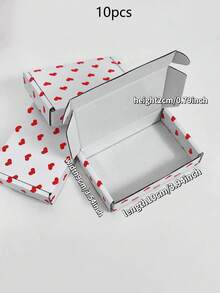 10PCS Small Packing Boxes- Mailing Boxes, Open Design, Suitable For Occasions Like Valentine's Day, Christmas, Halloween, Birthdays, Etc., Compatible With Envelopes And Postal Services,For Business, Office, Crafts, And Gift Packaging, Easy To Store. - View 9