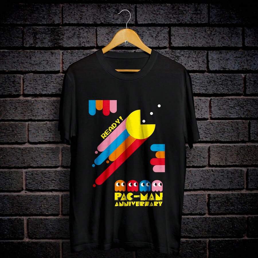 Camiseta de aniversario de  de 220 g, de algodón suave, para hombre y mujer. Confeccionada con un tejido premium, duradero y agradable al tacto, se adapta a todo tipo de cuerpo y es ideal para el uso diario. Prendas casuales, transpirables y ligeras, perfectas para combinar con conjuntos de otoño y para el día a día, actividades al aire libre, vies, vacaciones y fiestas temáticas durante todo el año. - Negro - Ver 1