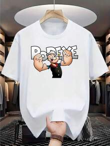 Camiseta unisex de manga corta, para hombrePopeyeImprimirCamiseta-Tejido de puntoManga cortaTripulaciónCuelloCamisaconClásicoPopeyeImprimir,InformalDesgaste,AdecuadoparaPrimaveraYVerano,MáquinaLavableClásicoPopeyeDiseño,AdecuadoparaInformalDesgasteYTemáticoEvents,playerashombre, , , Dazymujer,romwehombres, bohochic,maestrasregalos,camisetaparaconjuntos de mujercon curvasparamu,y2k, - Blanco - Ver 6
