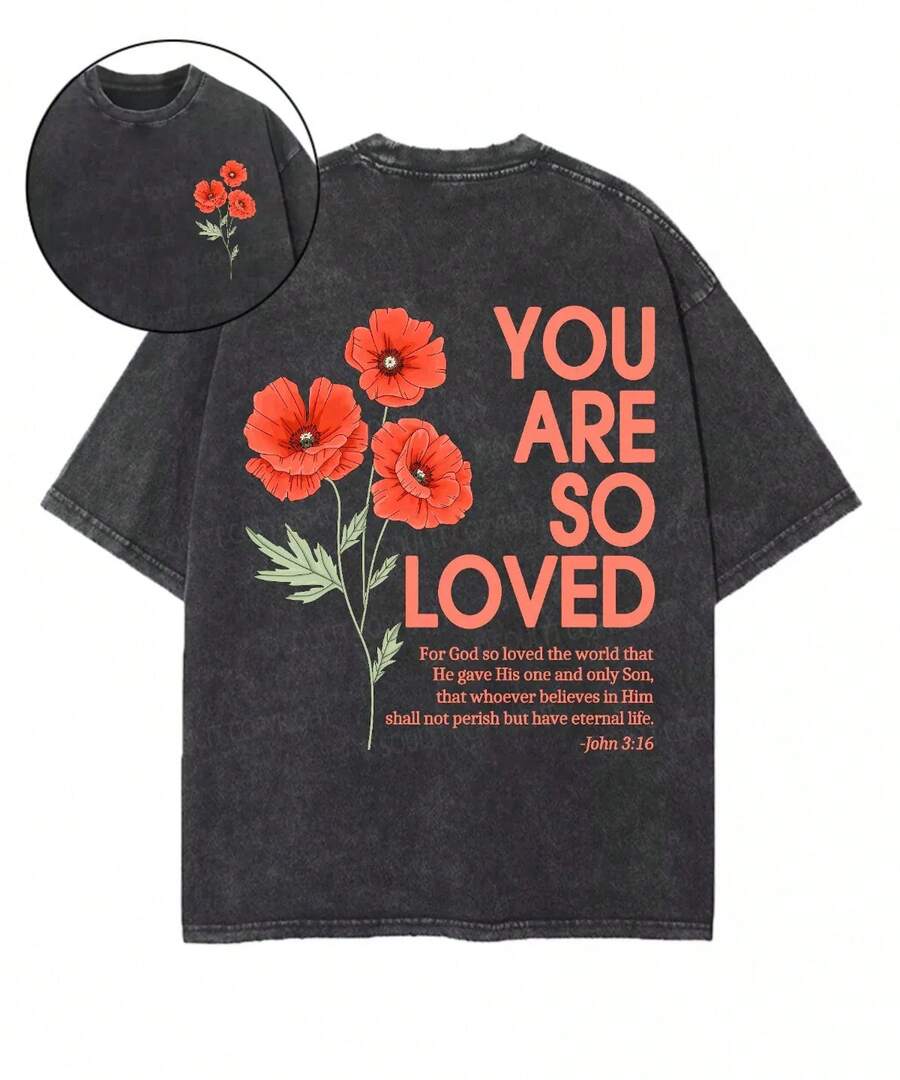 1 pieza Camiseta de manga corta de cuello redondo oversize unisex desgastada y lavada, 100% algodón pesado de 220g, diseñada por artistas Y2K estilo americano vintage, estampado gráfico de nombres de ciudades, ideal para uso diario, conciertos y festivales - Negro - Ver 1