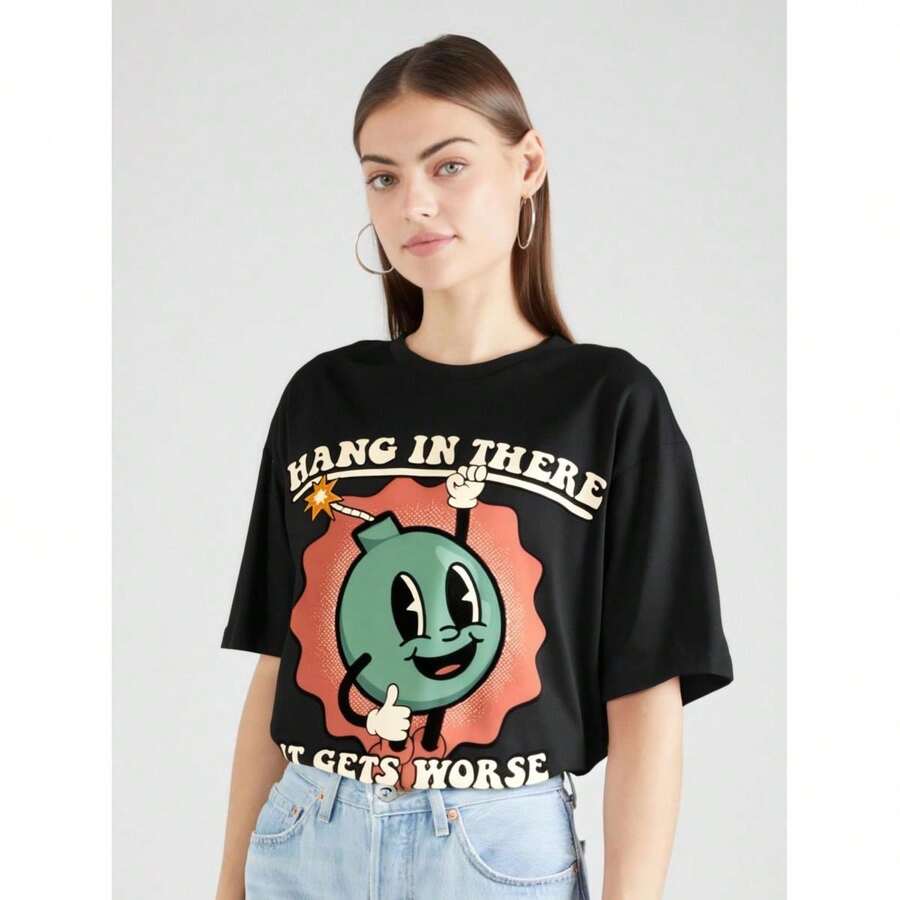 Women T-Shirts - Black - View 1