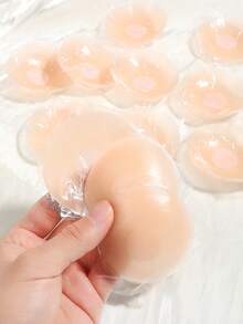 Reusable Men's Summer Ultra-Thin Silicone Nipple Covers, Women's Nipple Covers, Invisible Breast Pads, Sticky Bras, Washable - Multicolor - View 2