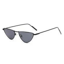 1 Pair Women's Vintage Triangle Cat Eye High-End Metallic Hip-Hop Fashion Glasses Suitable For Daily Travel Vacation Party Use - Black - View 2