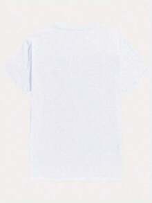 Camiseta de Talla Grande para Mujer con Estampado de Farmacéutica - Manga Corta Casual con Diseño de Bastón de Serpiente, Top Beige Adecuado para Uso Diario, Uso en Todas las Estaciones |   Ropa Casual Estampada |   Camisa Texturizada Brillante, Camiseta de Mujer, Corte Holgado, Tela Suave, Material Cómodo, Camisa Estampada, Ropa de Trabajo - Blanco - Ver 2