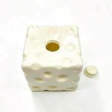 20261pc 7cm Pale Yellow Cheese Coconut Oil Cheese Squishy - Soft Dough Texture With Creamy Filling, Silent Squeeze Stress Relief Toy Desk & Mindful Breaks - 2025 Trending Sensory Gadget Adults - 均碼 - 查看 6