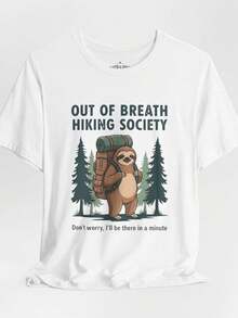 other Hiking S1S1ociety T1S1Hirt, Funny Hiker Nature Lover T1EE, Animal Adventure Quote. - Blanco - Ver 2