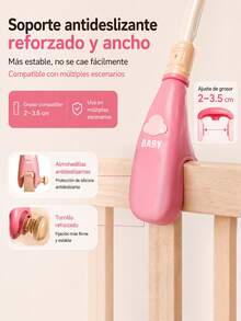 H HIBOBI Baby Ringing Toys - Pink - View 6