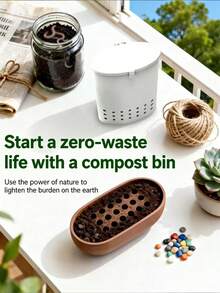 Outdoor Composting Bins, Compost For Garden And Fermentation Tools For Converting Kitchen Waste Into Fertilizer, Are Gardening Tools That Enrich Soil Both Indoors And Outdoors. The Creative Design Of These Tools Is Simple To Install And Operate. - Multicolor - View 8
