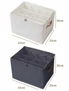 1pc Foldable PVC Transparent Shoe Box With Lid, Available In Gray, Beige And Black, Multifunctional Storage Box For Shoes, Clothes And Miscellaneous Items - View 16