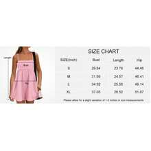 Women Casual Romper Sleeveless Square Neck Playsuit Loose Fit Wide Leg Short Jumpsuit Lightweight Breathable Lounge Outfit Beach Vacation Style Pocket Design Summer Travel Outfit For Women - 黑色 - 查看 5