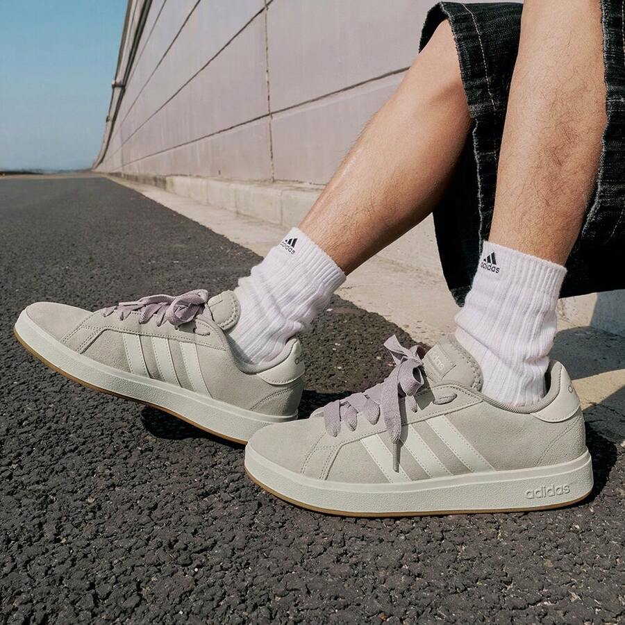 Adidas GRAND COURT BASE 00S "Bread Shoes" Zapatillas Deportivas Casuales de Skate - Champán - Ver 1