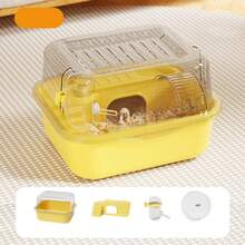 1pc Random Color & Style Delivery, Hamster Cage Super Large Luxury Villa, Acrylic Hamster Cage With Ample Space, Pet Supplies - one-size - View 6